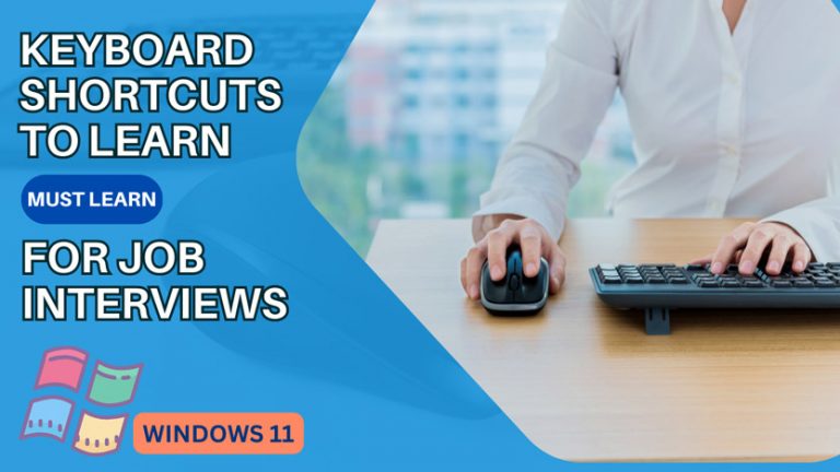 keyboard shortcuts to learn for office use